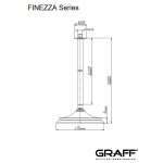 Graff Finezza Uno Deszczownica na ramieniu sufitowym Ø 228 mm Chrom E-8377