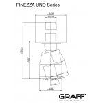 Graff Finezza Uno Dysza natryskowa ścienna Chrom E-8491