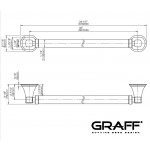 Graff Finezza Uno Poręcz uchwyt ścienny 807 mm Chrom E-9832