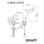 Graff Finezza Due Zestaw prysznicowy z przełącznikiem Chrom E-6856-LM47B