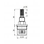 Graff Głowica ceramiczna lewa - 3/4” 2012375Z