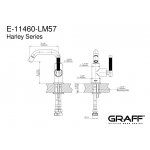 Graff Harley Bateria bidetowa jednootworowa PROGRESSIVE Chrom E-11460-LM57