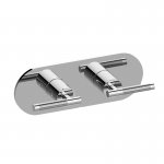 Graff Harley Bateria natryskowa podtynkowa 2-uchwytowa - element zewnętrzny Chrom E-8047HH-LM57E0-T