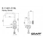 Graff Harley Bateria umywalkowa Chrom E-11401-C19L