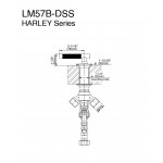 Graff Harley Przełącznik wannowy nablatowy Chrom LM47B-DSS