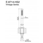 Graff Harley Słuchawka prysznicowa nablatowa Chrom E-8714-HS2