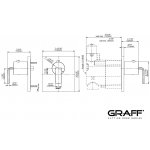 Graff Immersion Bateria natryskowa podtynkowa termostatyczna - element zewnętrzny Chrom E-8043-LM40E-T