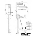 Graff Incanto Bateria umywalkowa jednouchwytowa z korkiem automatycznym Chrom E-11202D-LM55