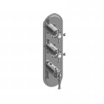 Graff Lauren Bateria prysznicowa termostatyczna 3-uchwytowa podtynkowa - element zewnętrzny Chrom E-8087-LM22C2-T