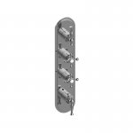 Graff Lauren Bateria prysznicowa termostatyczna 4-uchwytowa podtynkowa - element zewnętrzny Chrom E-8088-ALM22C2-T