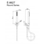 Graff MOD+ Bateria natryskowa z zestawem prysznicowym i deszczownicą Ø 252 mm Chrom MOD01