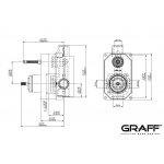 Graff MOD+ Bateria natryskowa z zestawem prysznicowym i deszczownicą Ø 252 mm Chrom MOD01