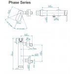 Graff Phase Bateria natryskowa ścienna bez zestawu prysznicowego Chrom EX-6671-LM45W