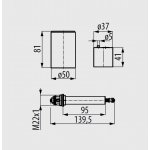 Graff Przedłużka do baterii 25 mm Chrom 5530400