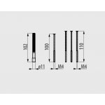 Graff Przedłużka do baterii 50 mm Chrom 2869510