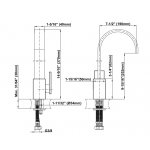 Graff Sade Bateria umywalkowa jednouchwytowa Chrom E-1805-LM36