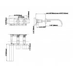 Graff Sade Bateria umywalkowa podtynkowa Chrom E-1830-C14W