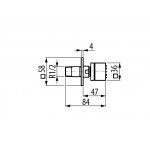 Graff Sade Dysza natryskowa ścienna Chrom E-8490