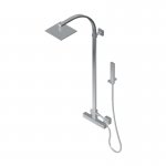 Graff Sade Zestaw natryskowy z termostatem oraz deszczownicą i zestawem prysznicowym Chrom EX-8950