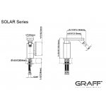Graff Solar Bateria bidetowa jednootworowa Chrom E-3760-LM31