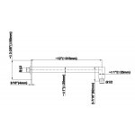 Graff Solar Zestaw natryskowy podtynkowa z deszczownicą ścienną 250x250 mm z zestawem natryskowym Chrom SOL01