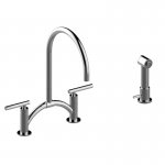 Graff Sospiro Bateria kuchenna nablatowa ze słuchawką Chrom E-4895-LM49