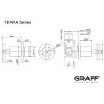 Graff Terra Zawór 2-drożny podtynkowy - element zewnętrzny Chrom E-8068-C17E1-T