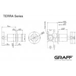 Graff Terra Zawór 3-drożny podtynkowy - element zewnętrzny Chrom E-8069-C17E1-T
