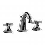 Graff Topaz Bateria bidetowa 3-otworowa z korkiem Chrom E-1961-C16L