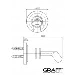 Graff Camden Uchwyt ścienny do słuchawki prysznicowej Chrom E-8682