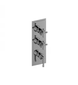 Graff Vignola Bateria natryskowa podtynkowa - element zewnętrzny Chrom E-8178-LM60C20-T