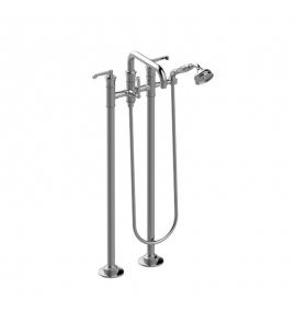 Graff Vignola Bateria wannowa wolnostojąca z zestawem prysznicowym Chrom E-11657-R4-LM60B