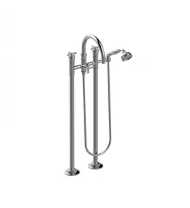 Graff Vignola Bateria wannowa wolnostojąca z zestawem prysznicowym Chrom E-11654-R4-C20B