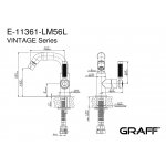 Graff Vintage Bateria bidetowa Chrom E-11361-LM56L