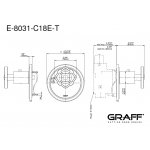 Graff Vintage Bateria natryskowa termostatyczna z zestawem prysznicowym i deszczownicą Ø 228 mm Chrom VIN03