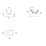 GSI Ceramica Classic Bidet wiszący 55x37 biały połysk 8765111