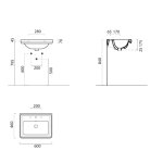 GSI Ceramica Classic Umywalka 60x46 biały połysk 8731111