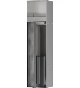 Hansgrohe XtraStoris Rock Wnęka ścienna na papier i szczotkę z drzwiczkami stal szlachetna szczotkowana 56062800 (K) W MAGAZYNIE !!!