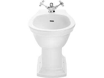 Heritage Blenheim Bidet 1-otworowy stojący 37x58 cm biały PHPW03
