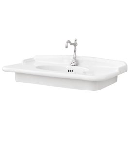 Hidra Ellade Umywalka ścienna 93x58 cm Biały D31.001