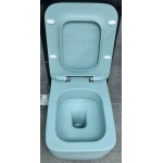           Hidra Faster Kiub Miska WC wisząca verde matt + Deska wolnoopadająca KIWR20.052+FAZQ.052