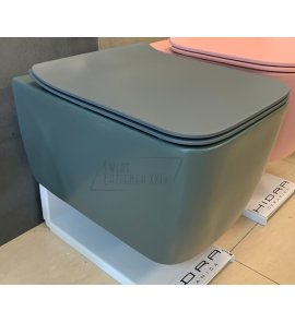        Hidra Faster Kiub Miska WC wisząca grey matt + Deska wolnoopadająca KIWR20.053+KIZQ.053 Wyprzedaż ekspozycji 