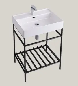 Hidra Faster Kiub Stelaż pod umywalkę 60 cm czarny KSG60