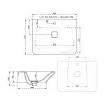   Hidra Flat Umywalka biała 65x51cm FL15.001 W MAGAZYNIE!!