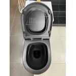      Hidra Gio Evolution Miska WC wisząca 55x36,5 cm z deską wolnoopadającą Czarny mat GWR20.026+GZQ.026 PROMOCJA!! W MAGAZYNIE!!