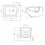 Hidra Hi-Line Bidet ścienny Biały HIW14