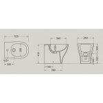 Hidra My Bidet stojący Biały M24.001