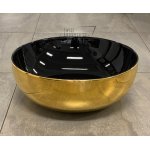 Hidra Sphere Umywalka okrągła Ø 440 mm złoty/czarny SP17.020