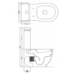 Hidra Ellade Spłuczka WC do kompaktu Biały D28.001