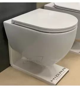   Hidra Tour 4.0 Miska wisząca bezrantowa z deską wolnoopadającą 52,5x36,5 cm biała TUWR40.001+TUZQ40.001 WYPRZEDAŻ MAGAZYNOWA!!